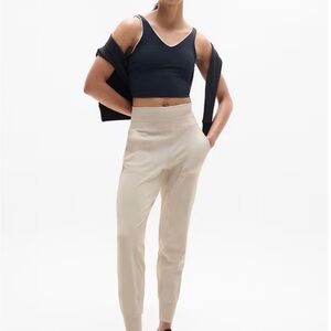 Athleta Venice High Rise Joggers (Tan)
